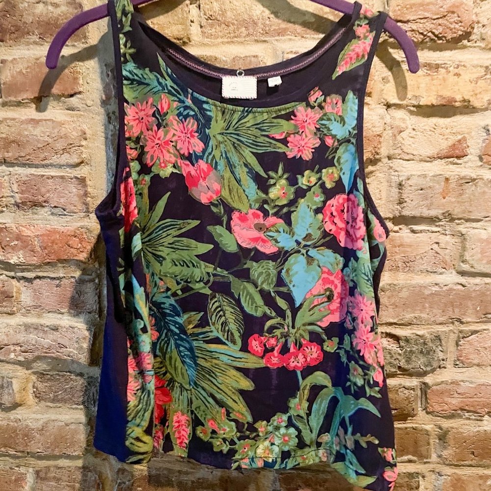 Dock bar ready tropical print top J.Crew size small